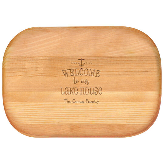 Welcome to Our Lake House Bar Small 10-inch Wood Bar Board